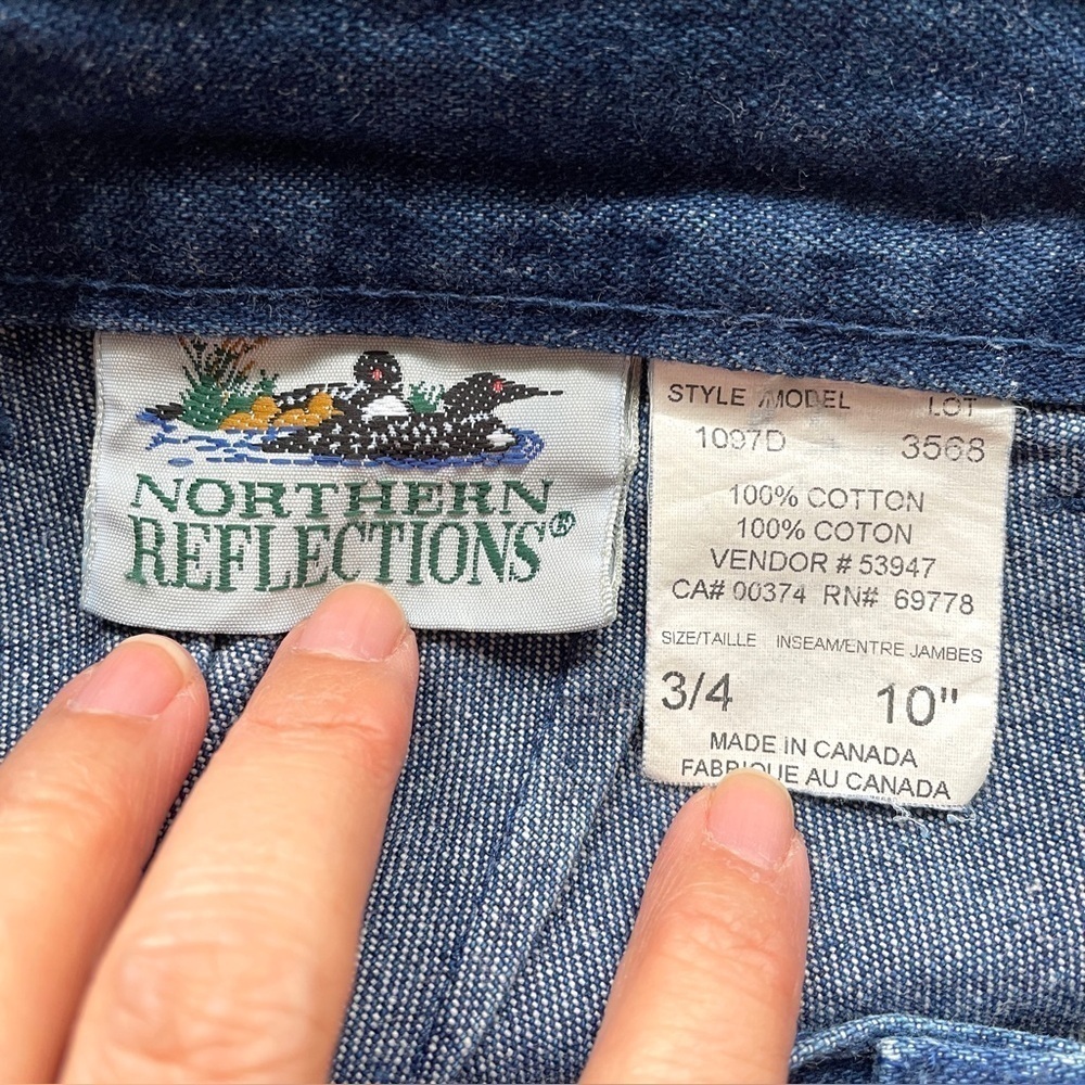 Vintage High-rise 10" Denim Walking Shorts - S/M, ~28" Waist 🇨🇦 - Picture 8 of 11